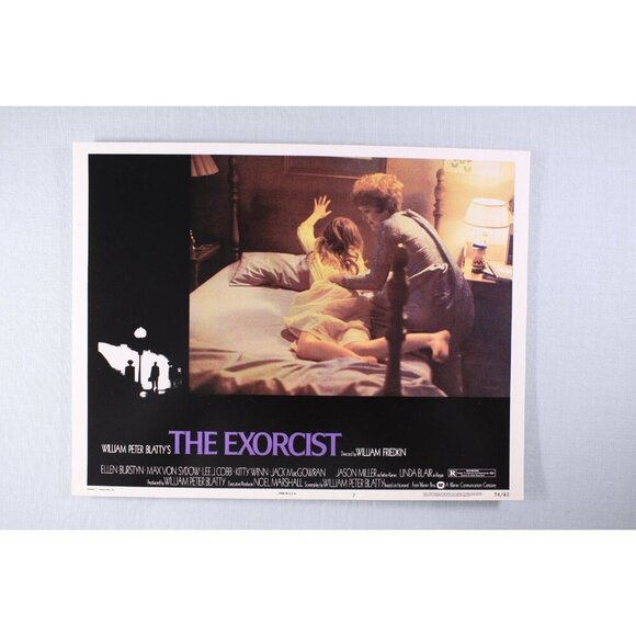 1974 The Exorcist Lobby cards 11 x 8.5" horror movie promo posters, The Exorcist - Picture 8 of 10